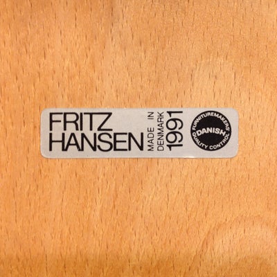 Fritz Hansen, Friis og Moltke model 4810 tegnet i 1985, stol spisebordsstol træstol hverdagsstol, ar
