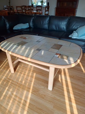 Sofabord, Skovby, bøgetræ, Pæn bord med kakler 