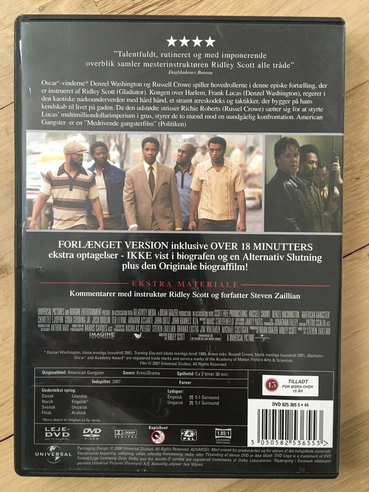 American gangster, DVD, krimi