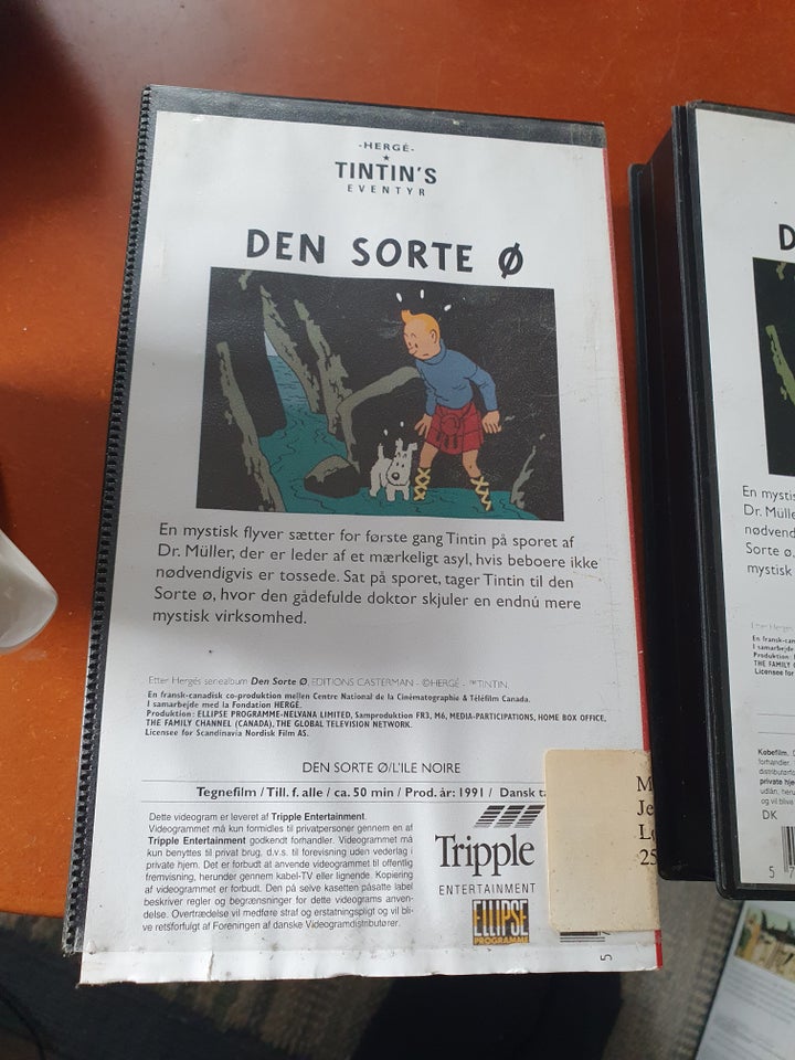 Tegnefilm, Tintin Den sorte ø