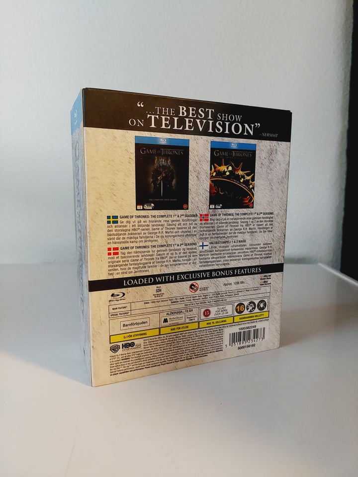 Game of Thrones Sæson 1 + 2, Blu-ray, TV-serier