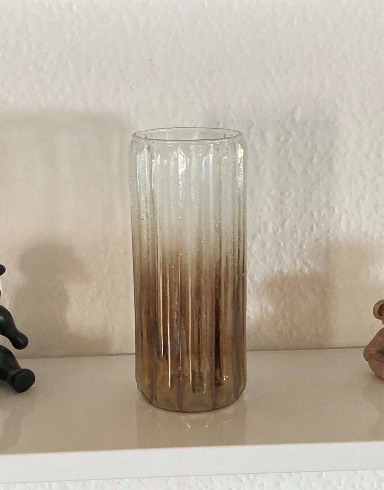 Vase, Ny flot villa vase i brun perlemor, Villa collection