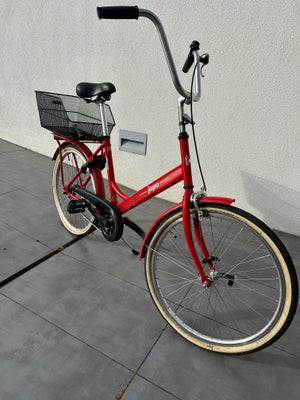Damecykel,  andet mærke, Jopo Rød Dame Cykel, 45 cm stel, Rød Jopo Dame Cykel, brugt men i god stand