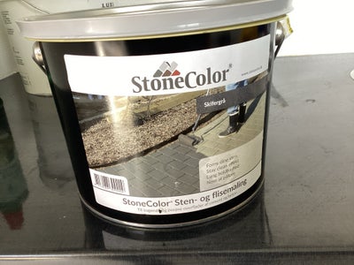 Sten-og flisemaling , Stone Color, ca. 2 liter, Skifergrå, Helt frisk restmaling, ca 2 liter tilbage