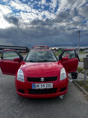 Suzuki Swift, 1,3 GLS, Benzin, aut. 2007, km 158000, rød, nysynet, klimaanlæg, ABS, airbag, alarm, 3