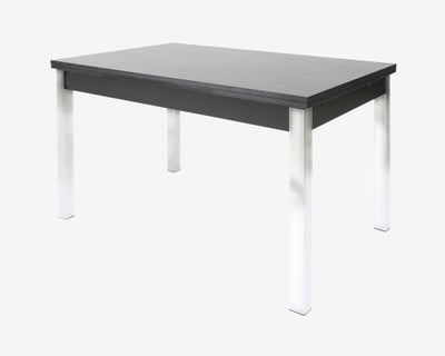 Spisebord, Daells, b: 80 l: 120, Spisebord fra Daells Møbelhus. Sort med Krom ben.
God størrelse til
