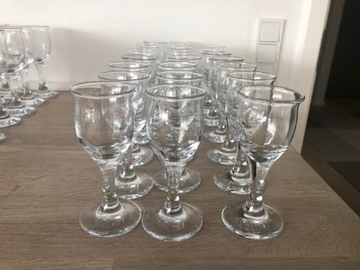 Glas, hvidvin & snapseglas, Holmegaard, 23 stk snapseglas a 12,5 cm 
21 stk hvidvin a 15 cm
 8 stk v