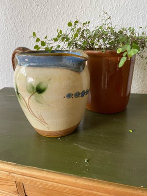 Keramik, Vandkande, Knabstrup, Vildt flot stor Knabstrup kande 
Måler 16.5 i højde og 12 -14 cm i di