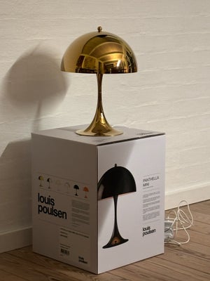 Lampe, Louis Poulsen, Helt ny og ubrugt Verner Panton Panthella Mini 250 messing lampe, i æske og ku