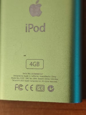iPod, A1051, 4 GB, Rimelig, Ældre sag, der skal et nyt batteri i men det var du vel næsten forberedt
