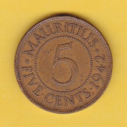 Andet land, mønter, (260) Mauritius 5 Cent
