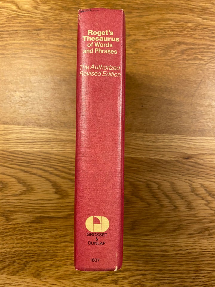 Roget’s Thesaurus of words and phrases, Roget, år 1980