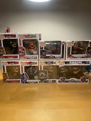 Samlefigurer, Jurassic park / World Funko pop, Så er de sidsre pops store nok til at flyve fra redde