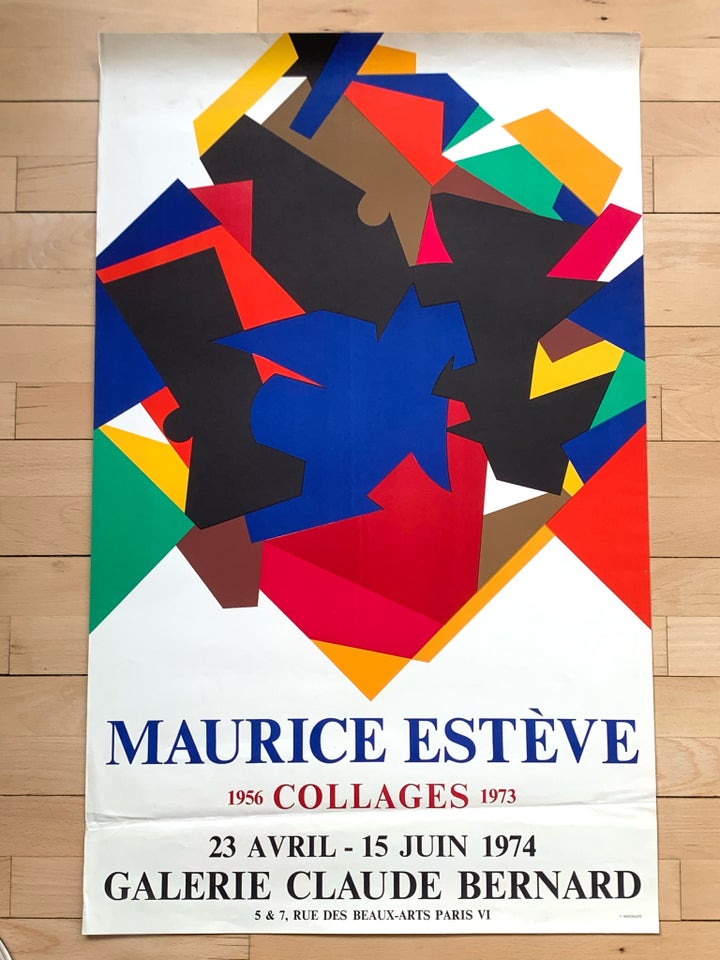 Originalt litografisk plakat, Maurice Esteve , b: 54 h: 87