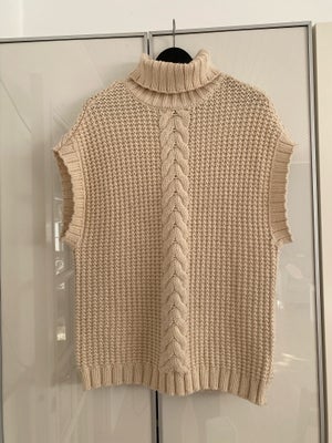 Vest, Veto mora , str. 38, Beige, Uld, Næsten som ny, Meget flot vest i strik. Sender gerne 