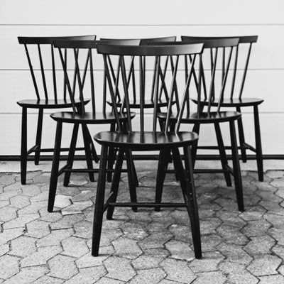 Spisebordsstol, Træ, FDB : model J46, 6 sorte stole
Sælges samlet
En slibning og ny Malling
Prisen e