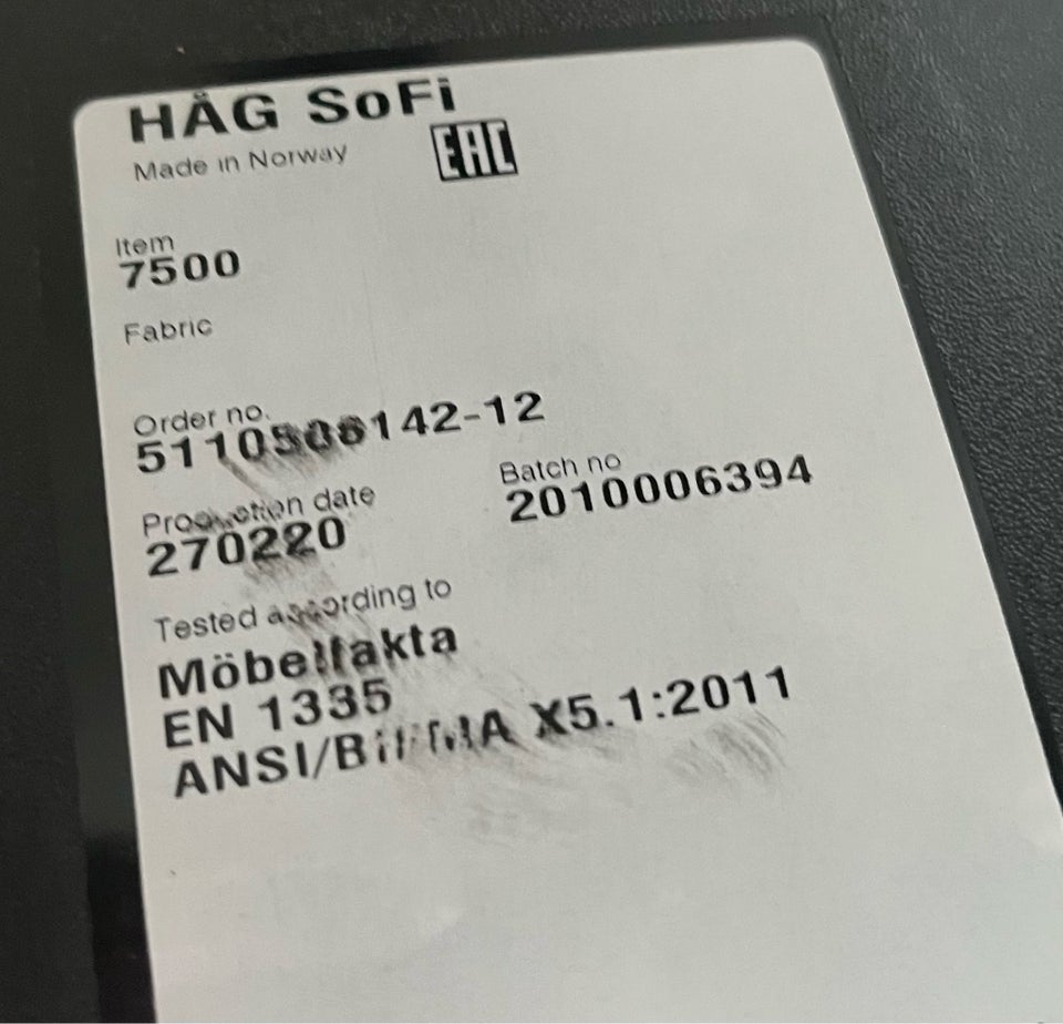 HÅG SoFi 7500