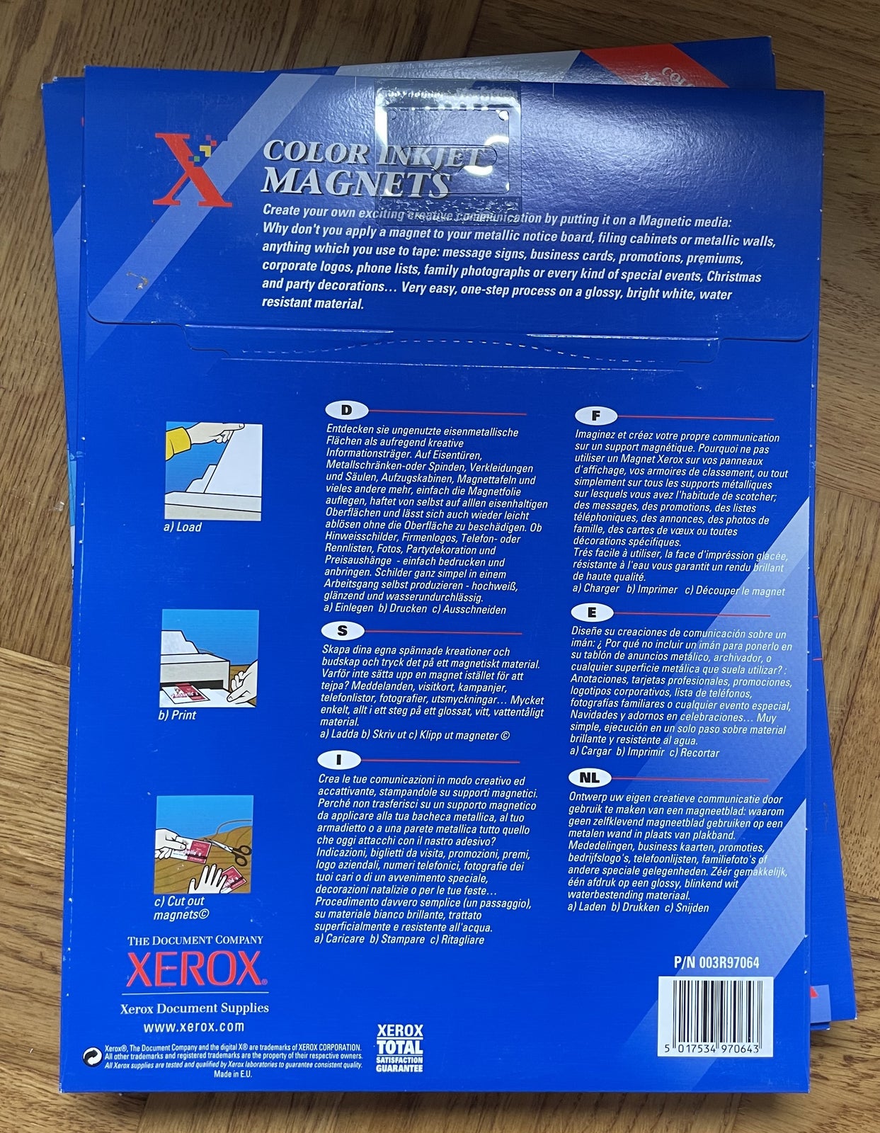 Fotopapir magnetisk, Xerox, Color inkjet magnets