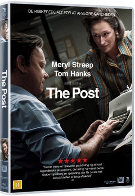 The Post (2017) (Tom Hanks), DVD, drama, Stand: Som ny.
Ingen ridser.

Filmen "The Post" handler om 