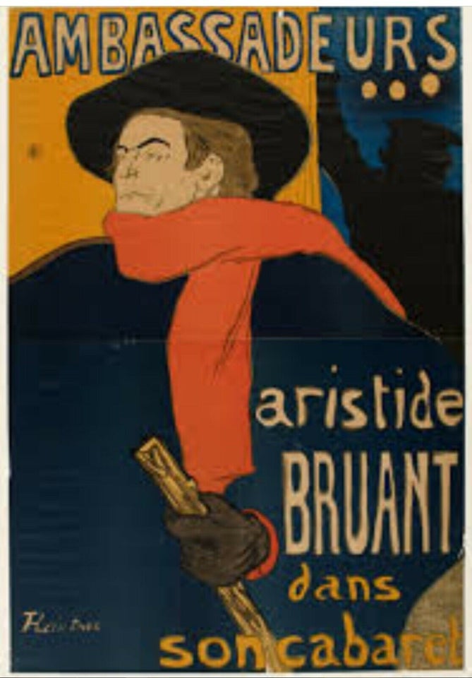 Plakat, Toulouse Lautrec, motiv: Ambassadeurs – – Køb og Salg af Nyt og
