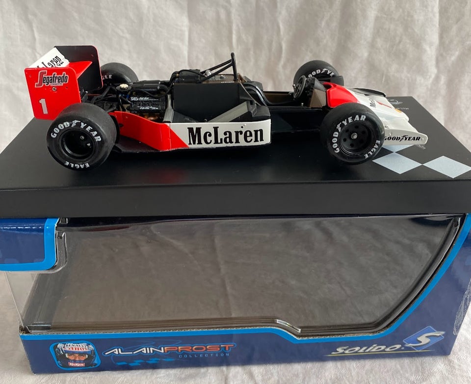 Racerbil, McLaren F1 MP4/2C. 1986. Solido, skala 1:18