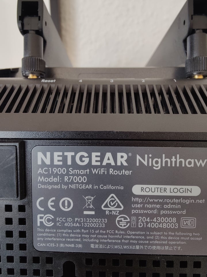 Router, wireless, Netgear AC1900