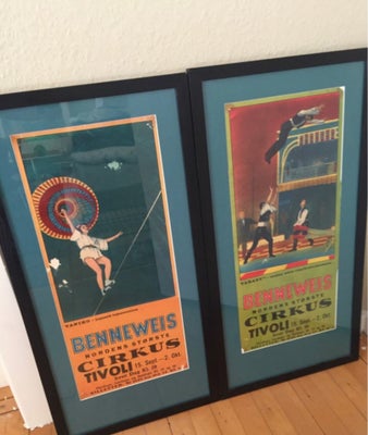 Plakater Benneweis Cirkus Tivoli, To fine gamle indrammede plakater fra Benneweis Cirkus Tivoli.

Ra