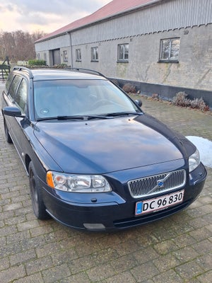 Volvo V70, 2,4 140 aut., Benzin, aut. 2005, km 383000, blå, træk, aircondition, ABS, airbag, alarm, 