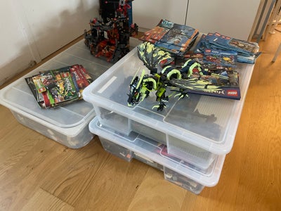 Lego blandet, ca. 40 kg fra ikke-ryger hjem. Især meget Star Wars, Chima, Ninjago, City og Nexo Knig