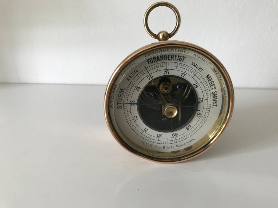 Barometer, bord model , H.E. Holst's efterfølger