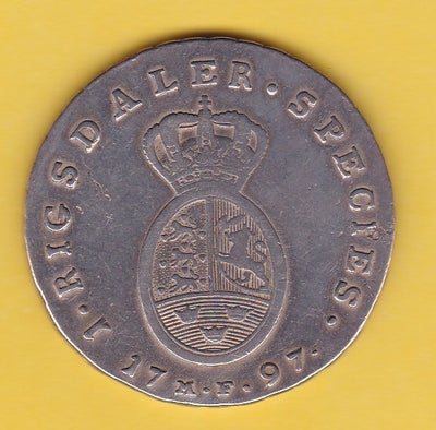 Danmark, mønter, (99) Chr. VII Speciedaler , 1797, H. 13 A - sølv - kv se scan - afhentes i Silkebor