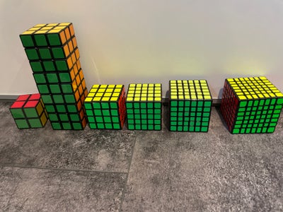 Rubiks Terninger, Rubiks Terninger, andet spil, - 2x2
- 3x3
- 3x3
- 3x3
- 4x4
- 5x5
- 6x6
- 7x7
- Py
