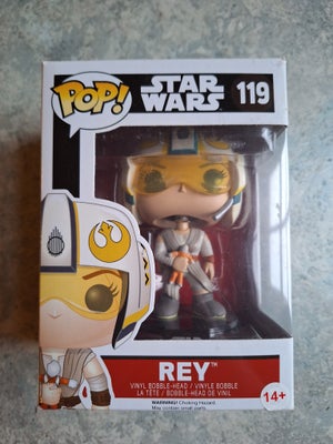 Samlefigurer, Funko Pop, Star Wars: The Force Awakens Rey (X-Wing helmet) Funko Pop 119. Kassen har 