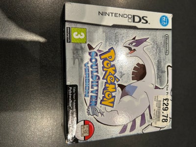 Pokémon SoulSilver Version, Nintendo DS, Original æske med spil af Pokémon SoulSilver Version og Ben