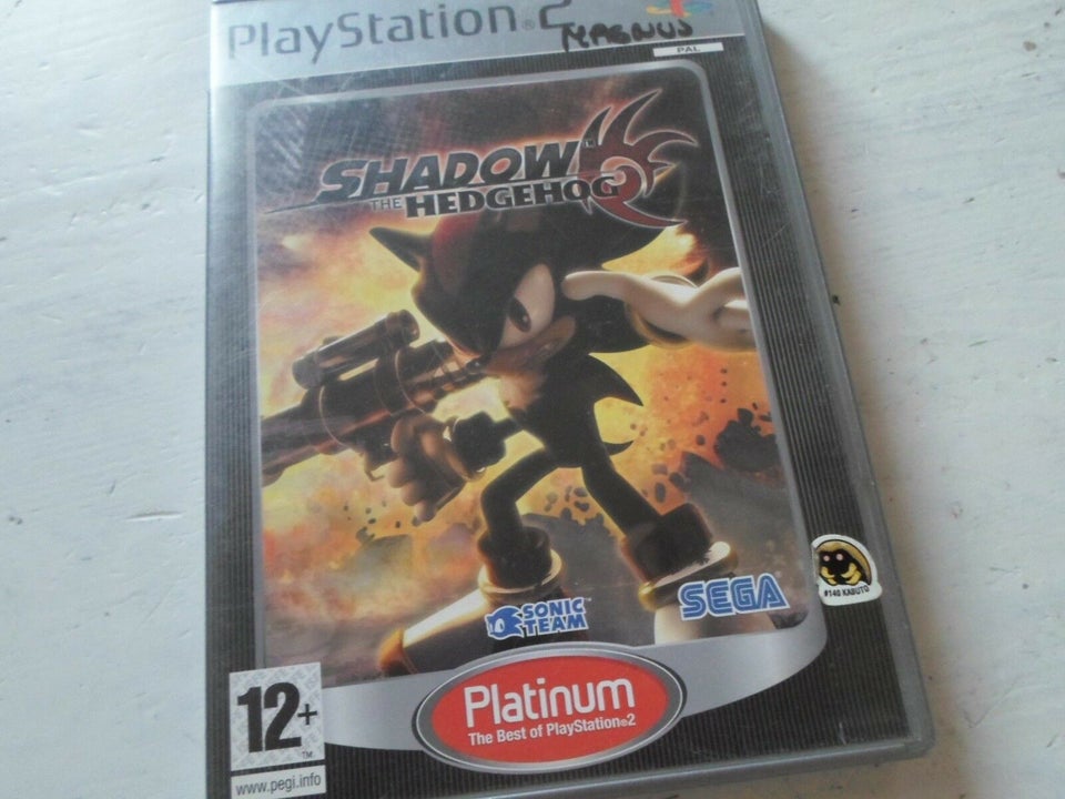 Shadow The Hedgehog Playstation 2 PS2 Platinum 