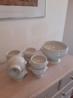 Porcelæn, Suppe bowl + 8 suppeskåle, Pillivuyt
