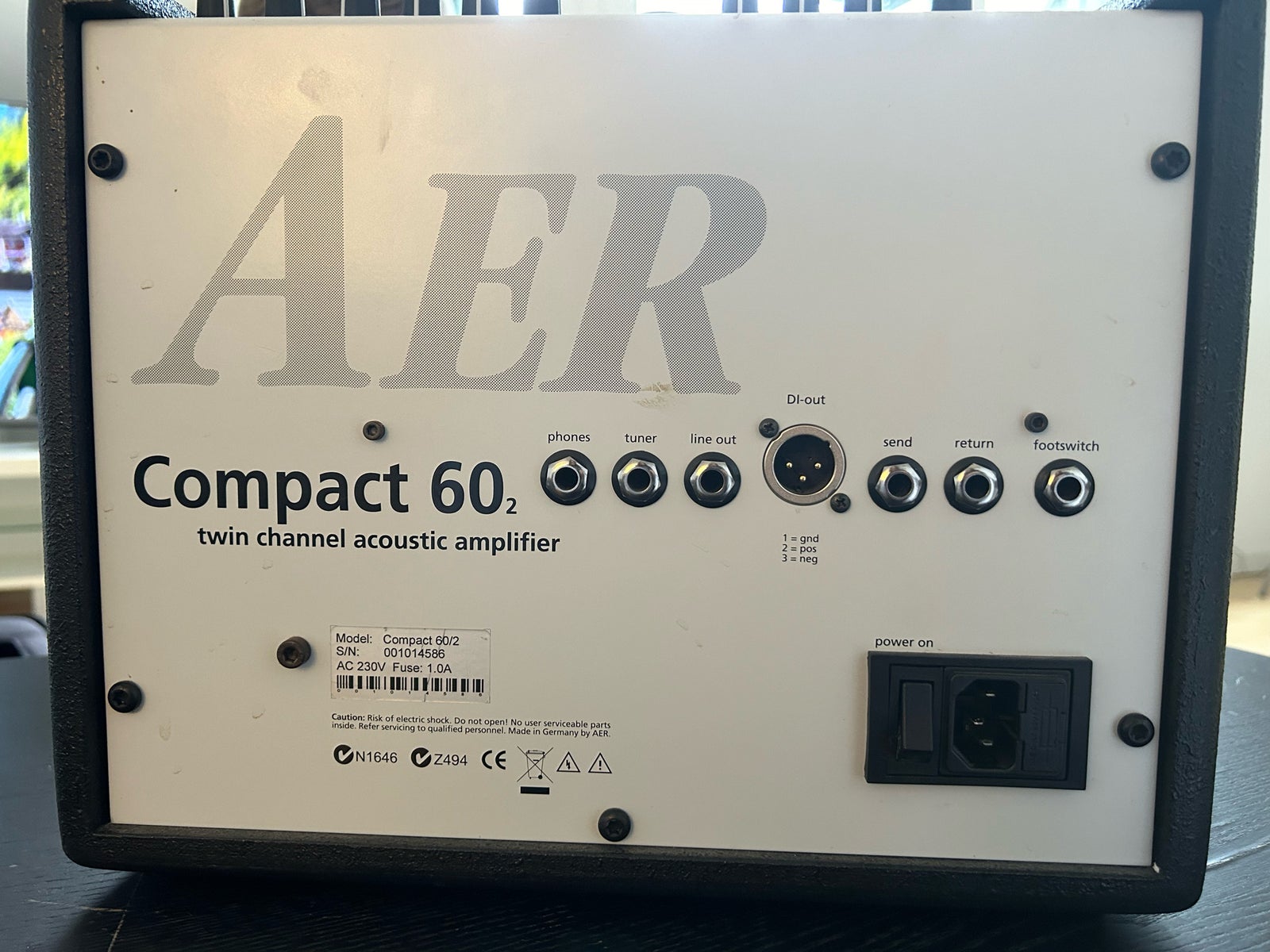 Forstærker sort , AER Compact 60