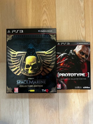 Warhammer 40k Space Marine Collectors Edition, PS3, action, Prototype 2 er solgt