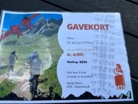 Gavekort til mtb-afventure.dk værdi 4.000.
Skal...