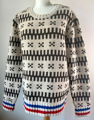 Sweater, Mads Nørgaard, str. 40, multi, Næsten som ny, Superlækker striktrøje med mønster - ingen fn