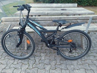 MTB Firestorm, full suspension, 24 tommer, 7 gear, 24 tommer mtb sår som ny er brugt lidt