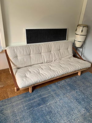 Futon, Karup design, Sovesofa jump linen/natur FSC fra Karup design. Købt i 2022 og brugt som gæstes