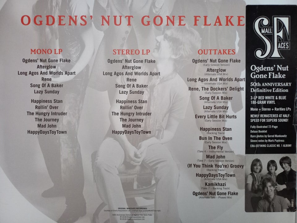 LP, SMALL FACES, OGDEN'S NUT GONE FLAKE