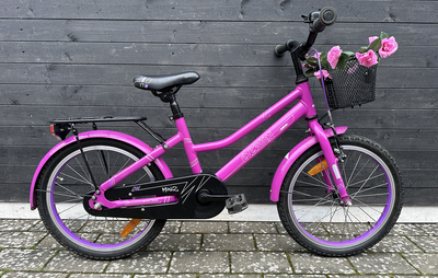 Pigecykel, classic cykel, Everton, 18 tommer hjul, 1 gear, Everton Miniz 18" er en flot pink pigecyk