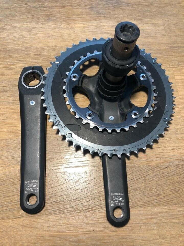 Kranksæt, shimano dura ace 7950-10 speed kranksæt