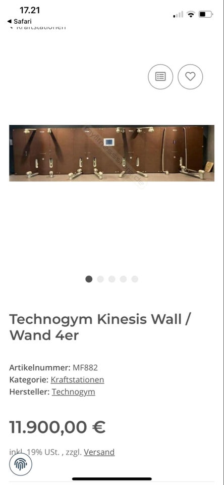 Andet, Technogym Kinesis Wall Machine, Technogym