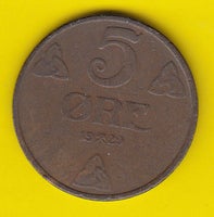 Skandinavien, mønter, (65) Norge 5 Øre