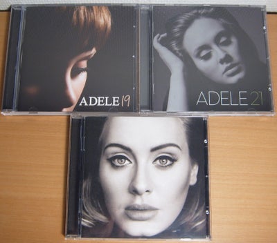 Adele: 3 Titler, pop, 


Gode CD-albums med Adele.
Adele's første tre albums

1. Adele 19 - 50kr

2.