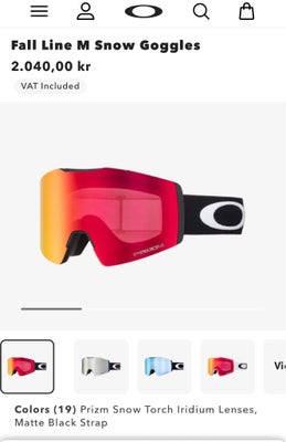 Skibriller, Oakley, str. M, Helt nye Oakley Fall Line M med PRIZM TORCH IRIDIUM. 
Plastfolien sidder