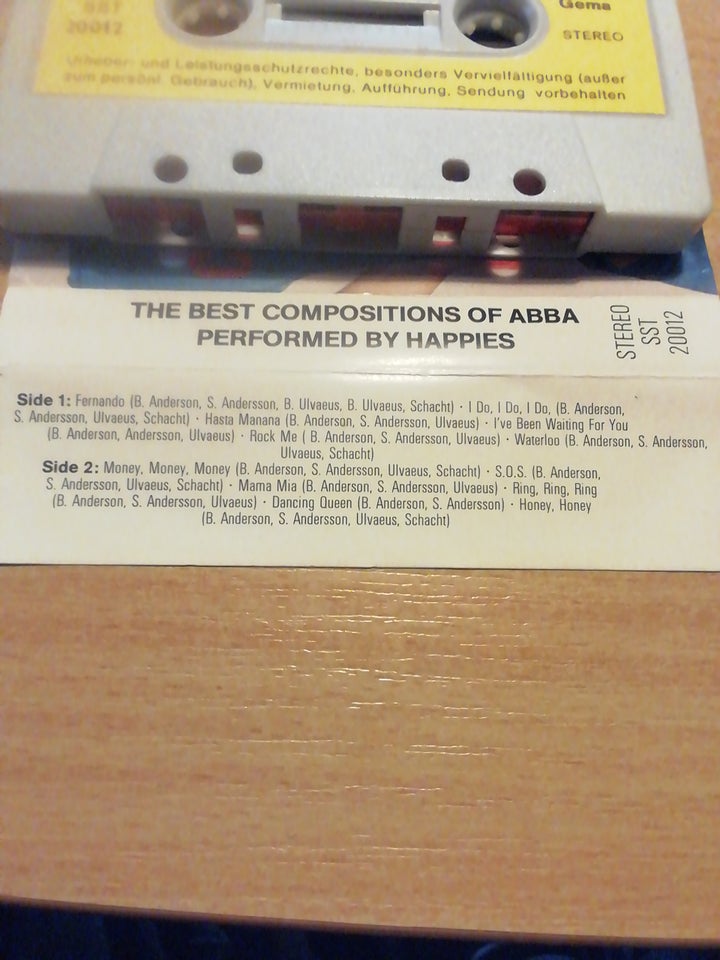 Bånd, Abba Sange, The best compositions of Abba